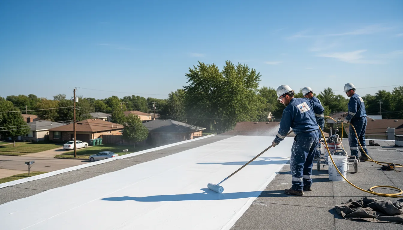 Commercial roof coating in Sharon, GA near me